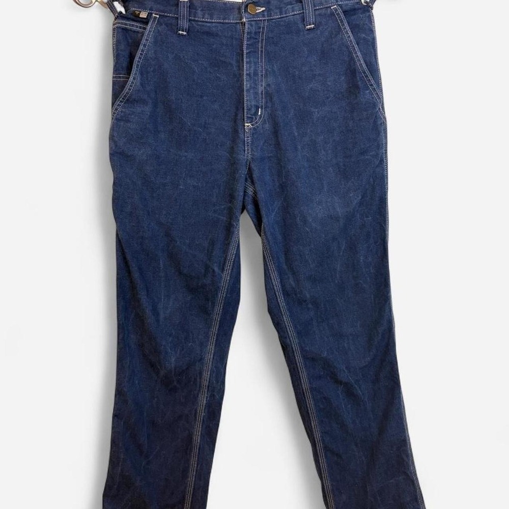 Carhartt FR Carpenter Jeans Denim Work Pants 32x32 Blue Mens